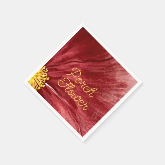 Porsche Blume / Original / Serviette (Ecke)