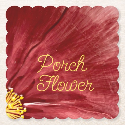 Porsche Blume / Original / Untersetzer (Vorderseite)