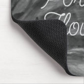 Porsche Blume / Schwarz und Weiß / Mousepad (Ecke)