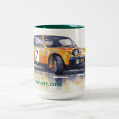 Porsche Kundgebung 914-6 GT Zweifarbige Tasse (Mittel)