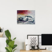 Porsche, Kunstposter Poster (Heimbüro)