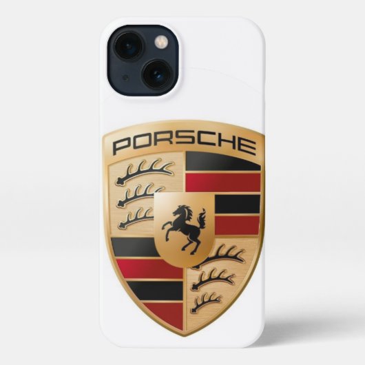 Porsche Logo iPhone Case – Luxury Sports Car Emble iPhone Hülle (Rückseite)