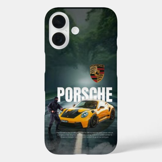 Porsche Luxus Handy Case - Sleek Sports Car Stil (Rückseite)