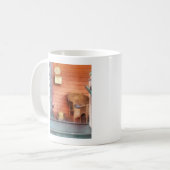 Porsche mit Brass-Wasserkocher Kaffeetasse (Vorderseite Links)