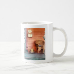 Porsche mit Brass-Wasserkocher Kaffeetasse