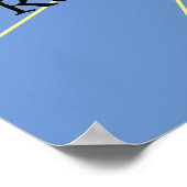 Porsche Spirit Variation | Blau | Poster (Ecke)