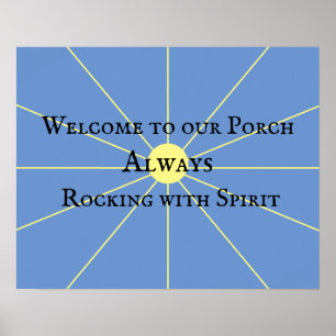 Porsche Spirit Variation Blau Poster