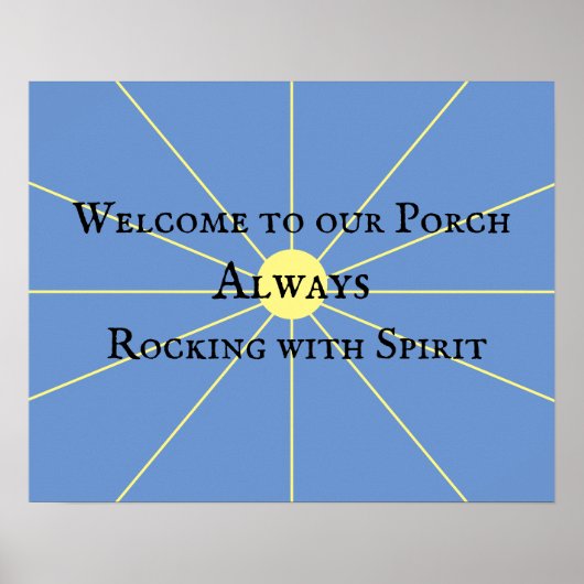 Porsche Spirit Variation | Blau | Poster (Vorne)