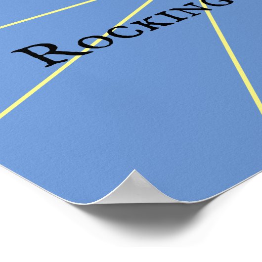 Porsche Spirit Variation | Blau | Poster (Ecke)