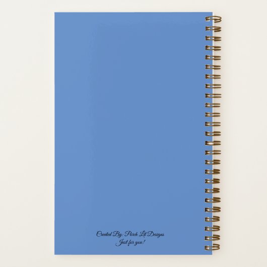 Porsche Spirit Variation | Blau | Sketch-Notebook Notizblock (Rückseite)