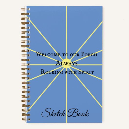 Porsche Spirit Variation | Blau | Sketch-Notebook Notizblock (Vorderseite)