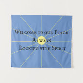 Porsche Spirit Variation | Blau | Tapestry Wandteppich (Vorderseite (Horizontal))