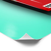 Porsche vs Ferrari Poster (Ecke)