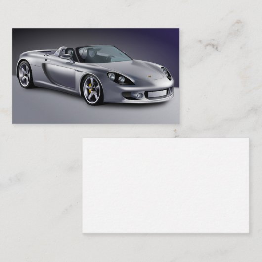 Porsh Business Card Telefonnummerkarte (Vorne/Hinten)