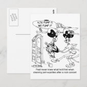 Port-a-Potty nach einem Rockkonzert Postkarte (Vorne/Hinten)