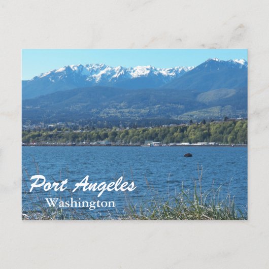 Port Angeles, Washington Travel Foto Postkarte (Vorderseite)
