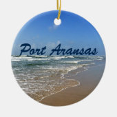 Port Aransas Beach in Texas Keramikornament (Vorne)