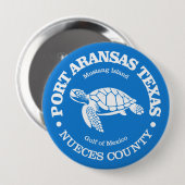 Port Aransas (Meeresschildkröte) Button (Vorne & Hinten)