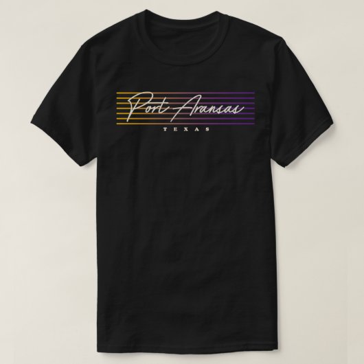 Port Aransas Nostalgic Retro Style Tees (Design vorne)