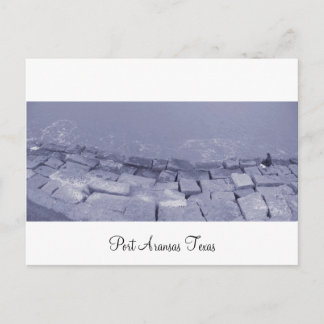 Port Aransas (Panorama) La Pesca Postcard Postkarte