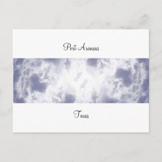 Port Aransas (Panorama) Wolken #2 Postkarte