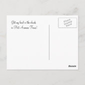 Port Aransas (Panorama) Wolken Postkarte (Rückseite)