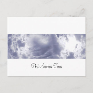 Port Aransas (Panorama) Wolken Postkarte