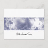 Port Aransas (Panorama) Wolken Postkarte (Vorderseite)