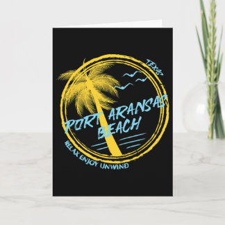Port Aransas Strand Frühjahrsferien Karte