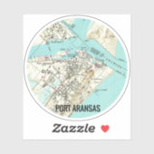 Port Aransas Texas Aufkleber (Blatt)