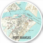 Port Aransas Texas Aufkleber (Vorderseite)