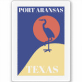 Port Aransas Texas Aufkleber (Vorderseite)