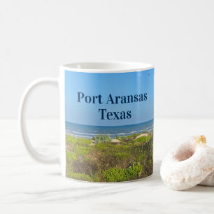 Port Aransas Texas Strandgras-Fotografie  Kaffeetasse