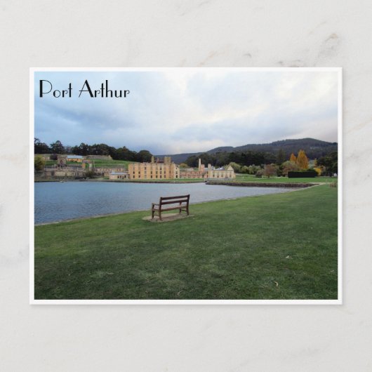 Port-Arthur-Einzelsitz Postkarte (Vorderseite)