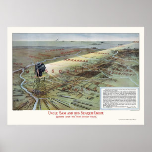 Port Arthur-Eisenbahn-Weg-Werbungs-Plakat Poster