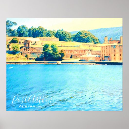 Port Arthur Tasmania Australien Reise Poster (Vorne)