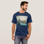 Port at Calais by Manet, Vintager Impressionismus  T-Shirt (Vorne ganz)