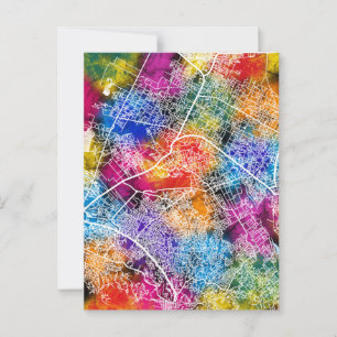 Port-au-Prince Haiti City Map Postkarte