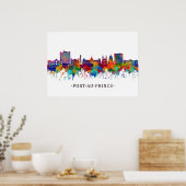 Port-Au-Prince Haiti Skyline Poster (Küche)