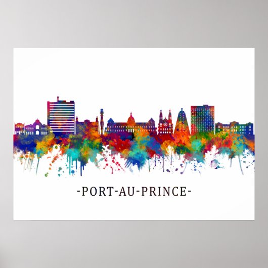 Port-Au-Prince Haiti Skyline Poster (Vorne)