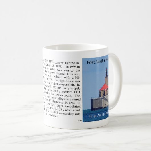 Port Austin Reef Light Tasse (VorderseiteRechts)
