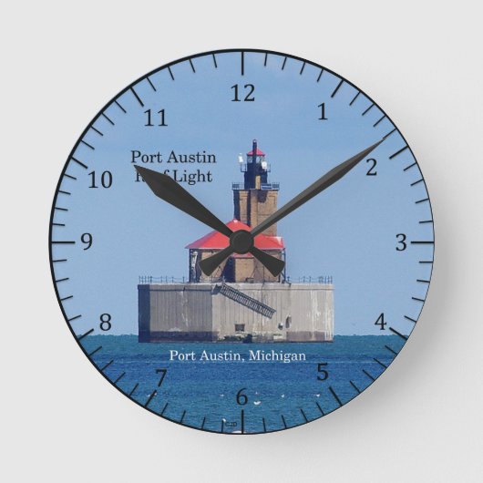 Port Austin Reef Light Uhr (Vorderseite)