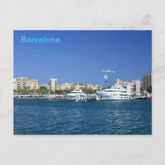 Port Barcelona Postkarte