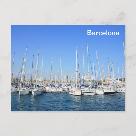 Port Barcelona Postkarte (Vorderseite)
