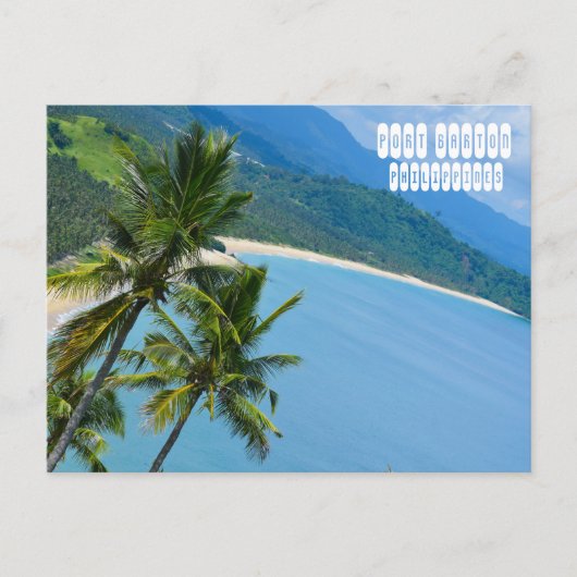 Port Barton auf den Philippinen Postkarte (Vorderseite)