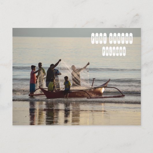 Port Barton in Palawan Postkarte (Vorderseite)