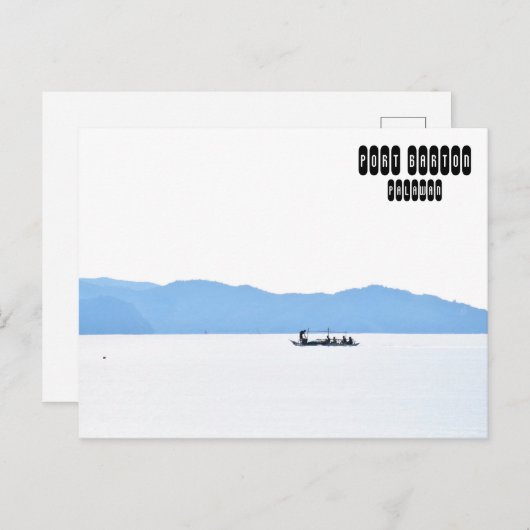 Port Barton, Philippinen Postkarte (Vorne/Hinten)