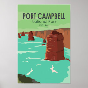 Port Campbell Nationalpark Australien Vintag Poster