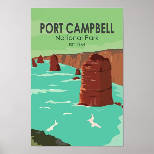 Port Campbell Nationalpark Australien Vintag Poster (Vorne)