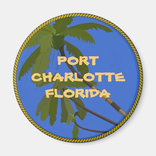 Port Charlotte Florida Kühlschrank Magnet (Vorne)